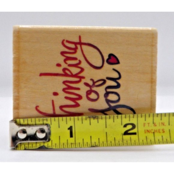 Stamp  Thinking of You Y-2713 Stamp City ©1999 2½"x 2" - Picture 4 of 4